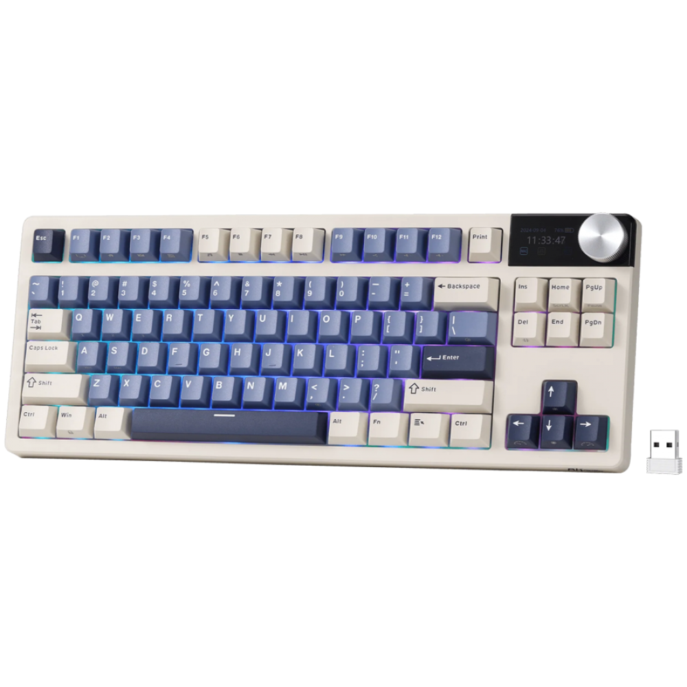 Klawiatura mechaniczna Royal Kludge S85 Cloud Switch niebieska