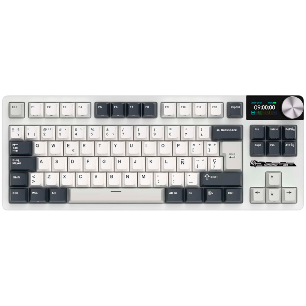 Klawiatura mechaniczna Royal Kludge S85 Beige Switch biała