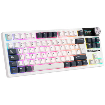 Klawiatura mechaniczna Royal Kludge S85 Cloud Switch biała