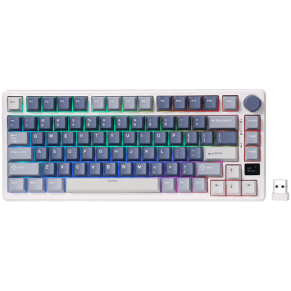 Klawiatura mechaniczna Royal Kludge M75 Brown Switch niebieska