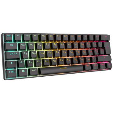 Klawiatura mechaniczna Royal Kludge 61 Red Switch czarna