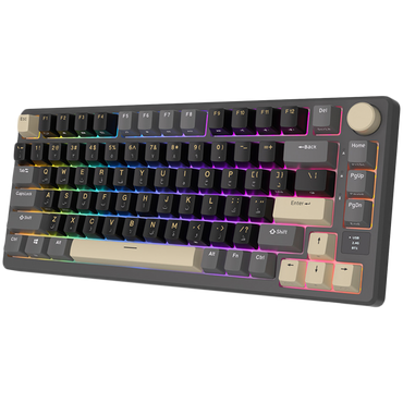 Klawiatura mechaniczna Royal Kludge M75 Brown Switch grafitowa