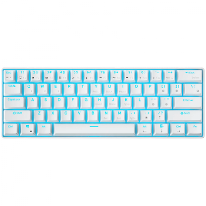 Klawiatura mechaniczna Royal Kludge 61 Red Switch biała