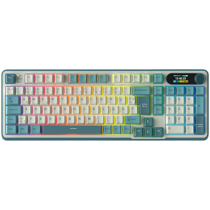 Klawiatura mechaniczna Royal Kludge S98 Brown Switch szara