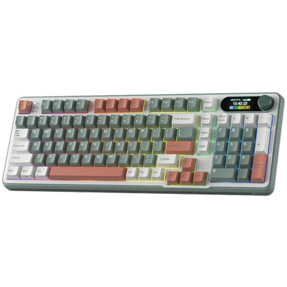 Klawiatura mechaniczna Royal Kludge S98 Chartreuse Switch zielona