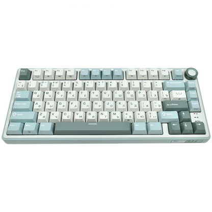 Klawiatura gamingowa ROYAL KLUDGE R75 mechaniczna przewodowa RGB Sky Cyan