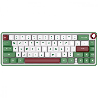 Klawiatura gamingowa ROYAL KLUDGE R65 przewodowa z podświetleniem RGB zielona