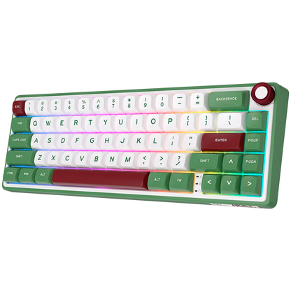 Klawiatura gamingowa ROYAL KLUDGE R65 przewodowa z podświetleniem RGB zielona