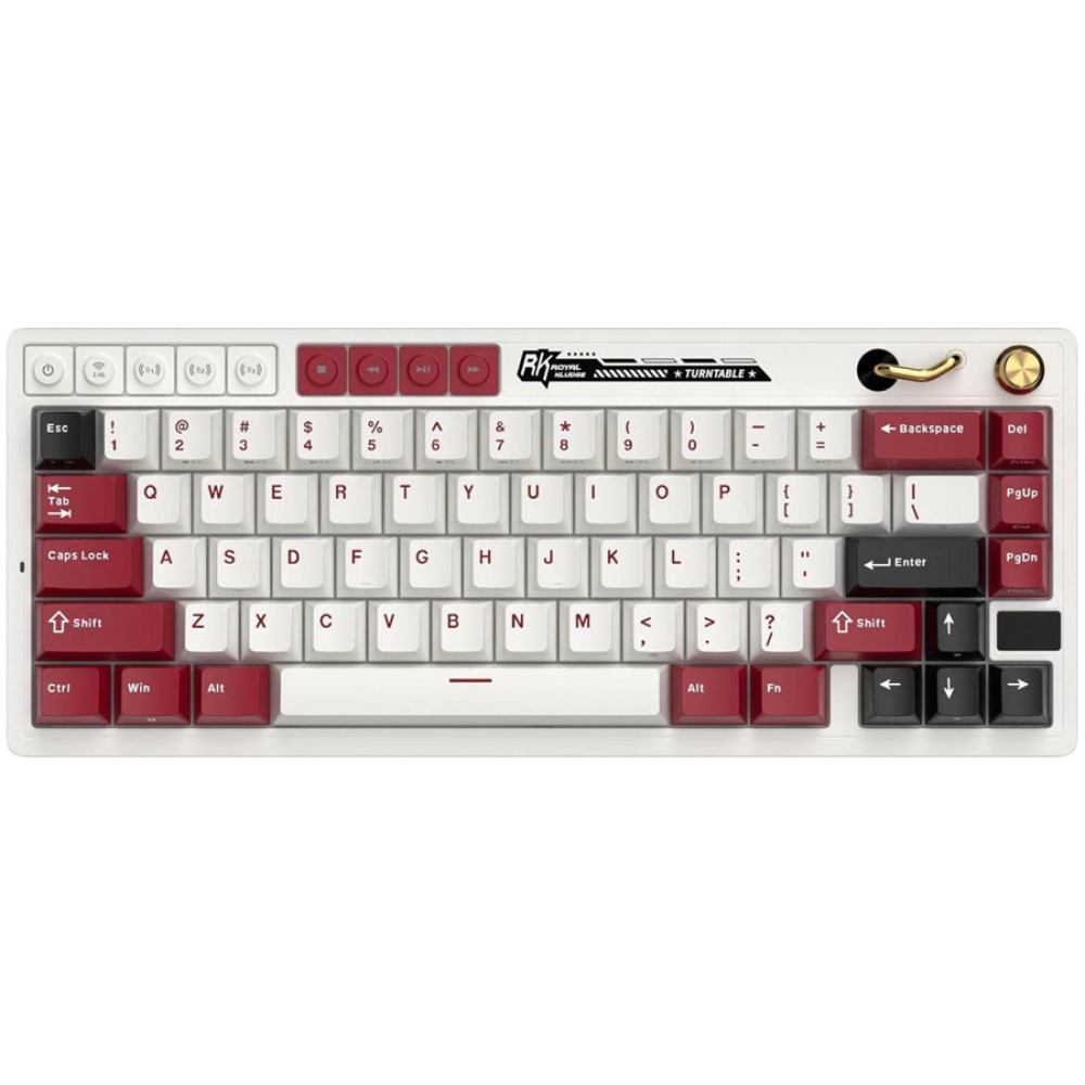 Klawiatura mechaniczna Royal Kludge M65 Cream Switch beżowa