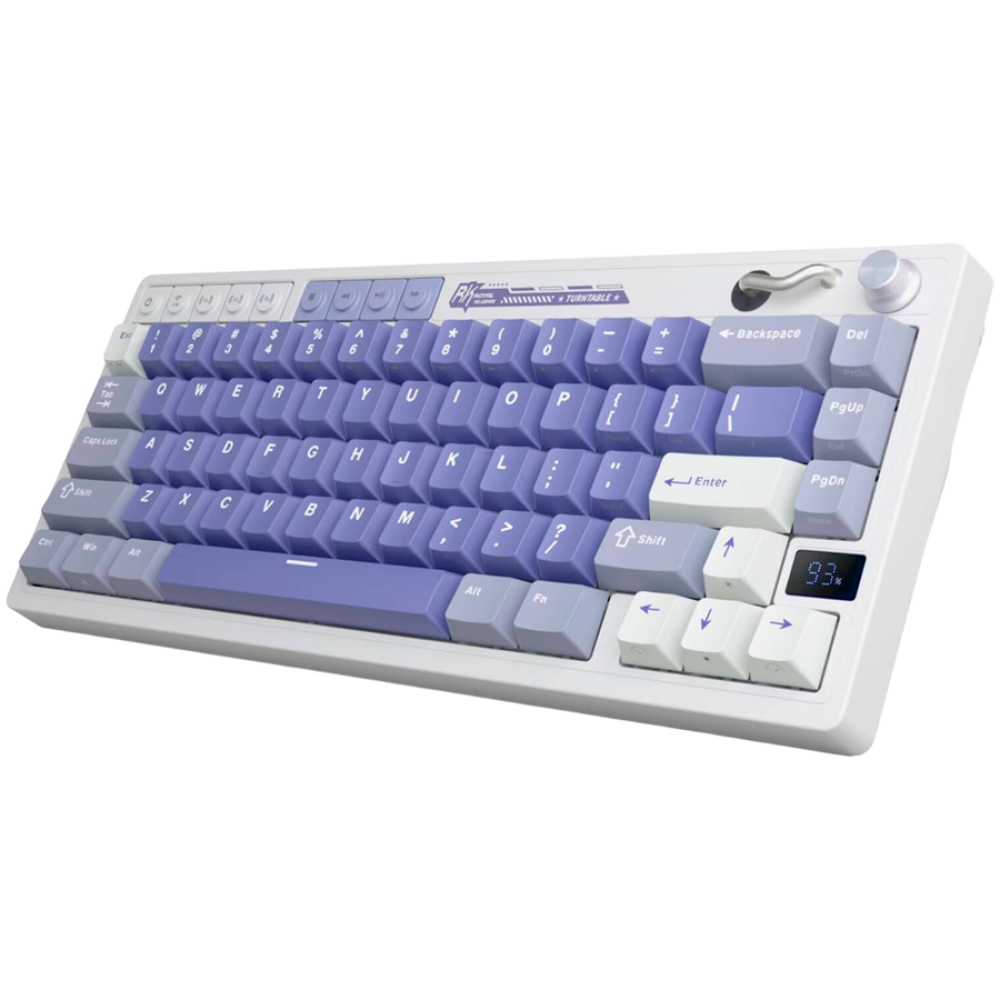 Klawiatura mechaniczna Royal Kludge M65 Beige Switch niebieska