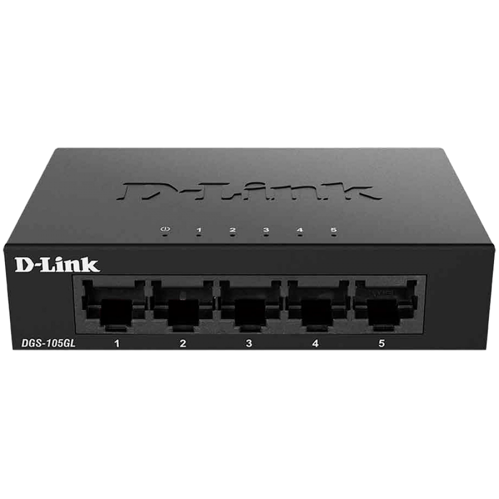 D-LINK 5-Port Gigabit Ethernet Switch schwarz