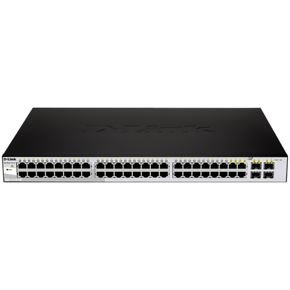 D-LINK 48-Port Gigabit Switch mit 4 Combo SFP schwarz