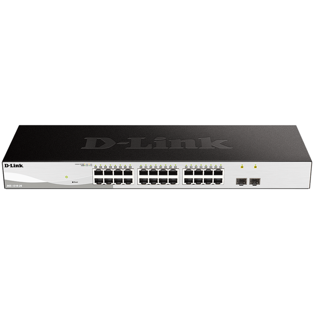 D-Link 26-Port Gigabit Smart Switch, schwarz