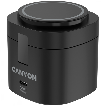 Stacja ładowania 4w1 30W USB-C Canyon OnCharge 405 czarna bez adaptera