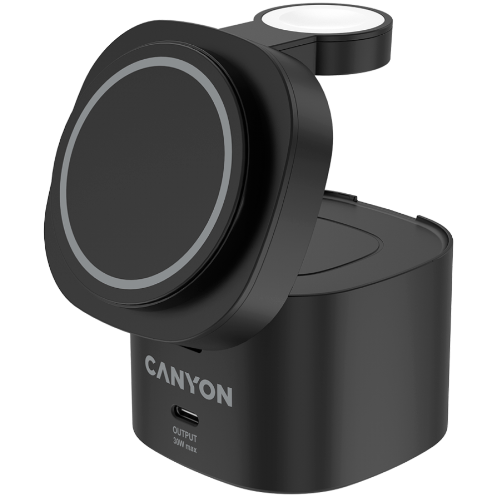 4-in-1 30W Ladestation + 65W USB-C Adapter Canyon OnCharge 405 schwarz