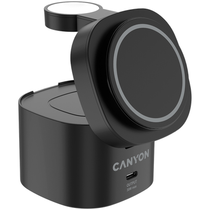 4-in-1 30W Ladestation + 65W USB-C Adapter Canyon OnCharge 405 schwarz