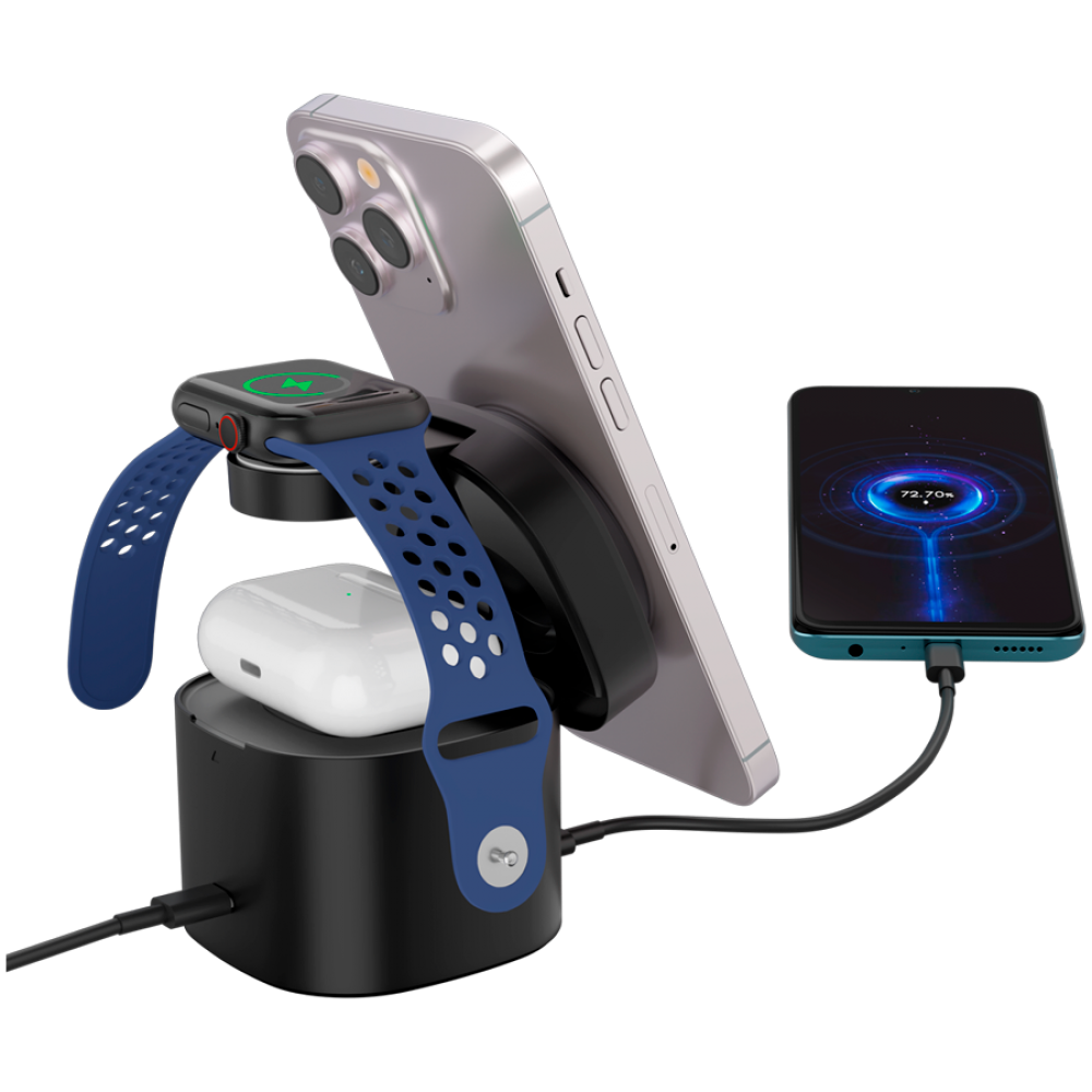 4-in-1 30W Ladestation + 65W USB-C Adapter Canyon OnCharge 405 schwarz
