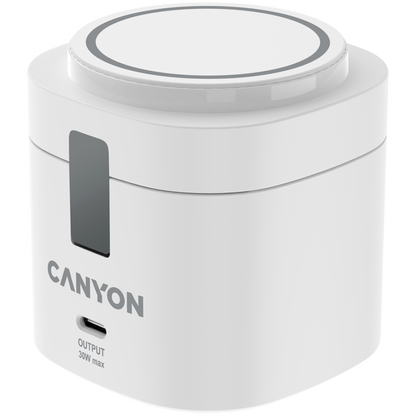Stacja ładowania 4w1 30W USB-C Canyon OnCharge 405 biała bez adaptera