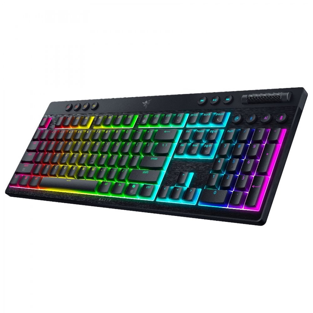 Razer BlackWidow V4 Low Profile HyperSpeed Orange Switch US Gaming-Tastatur