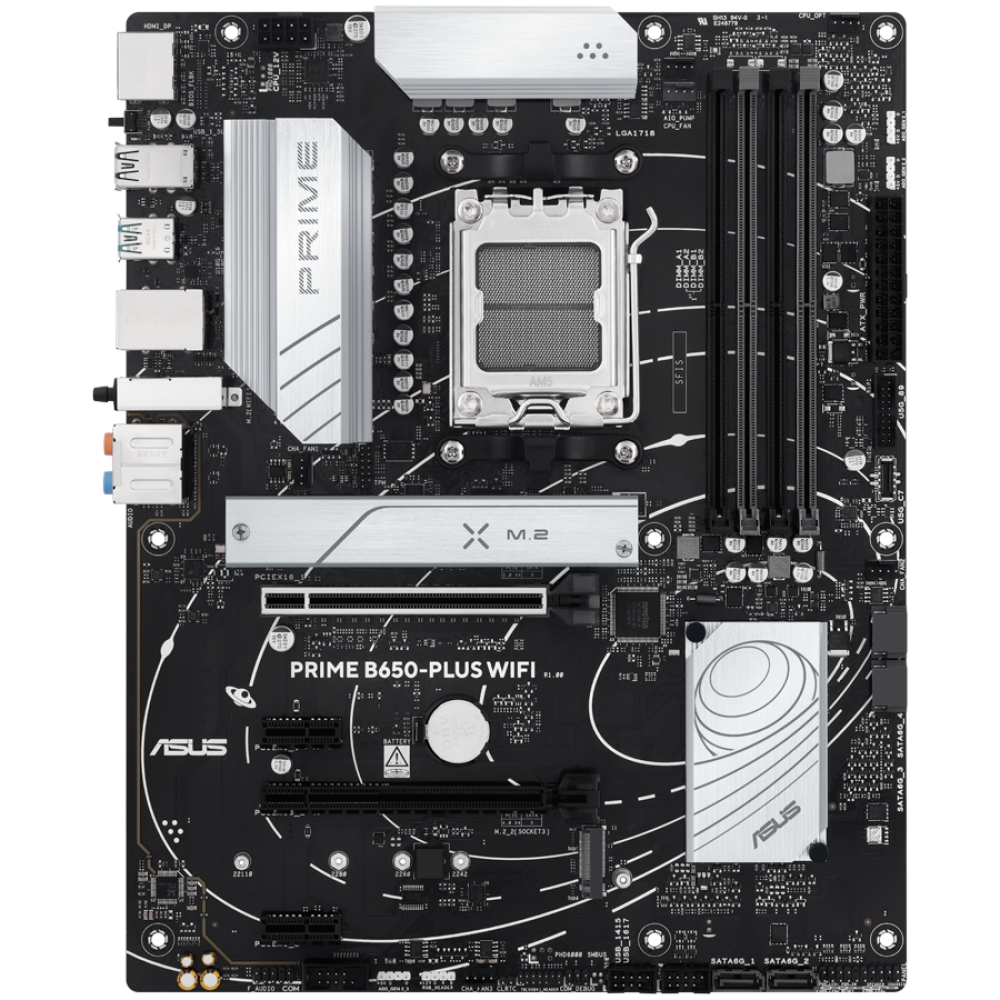 ASUS PRIME B650 PLUS WIFI ATX Motherboard for AMD Ryzen 7000-9000 Processors Black