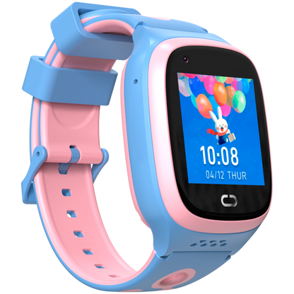Smartwatch für Kinder 4G eSIM GPS WiFi Canyon ZEFIR KW-49 blau-pink
