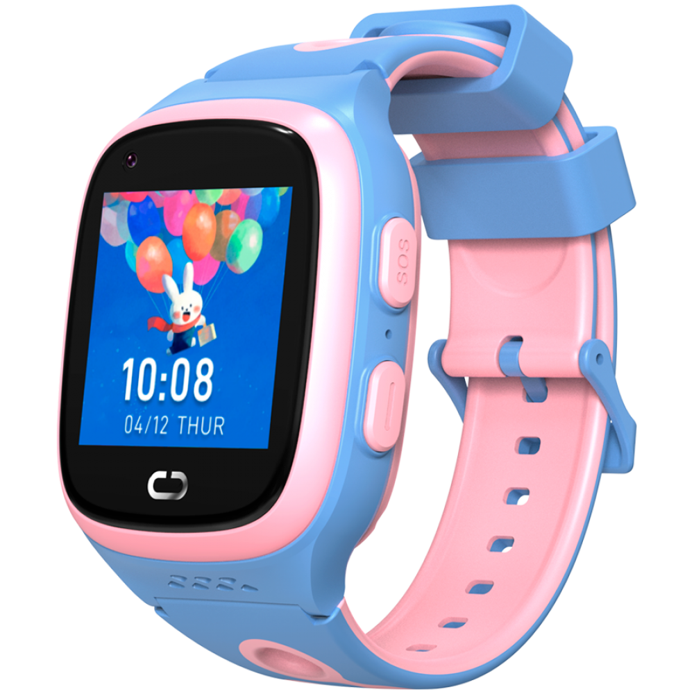 Smartwatch für Kinder 4G eSIM GPS WiFi Canyon ZEFIR KW-49 blau-pink