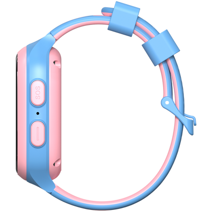 Smartwatch für Kinder 4G eSIM GPS WiFi Canyon ZEFIR KW-49 blau-pink