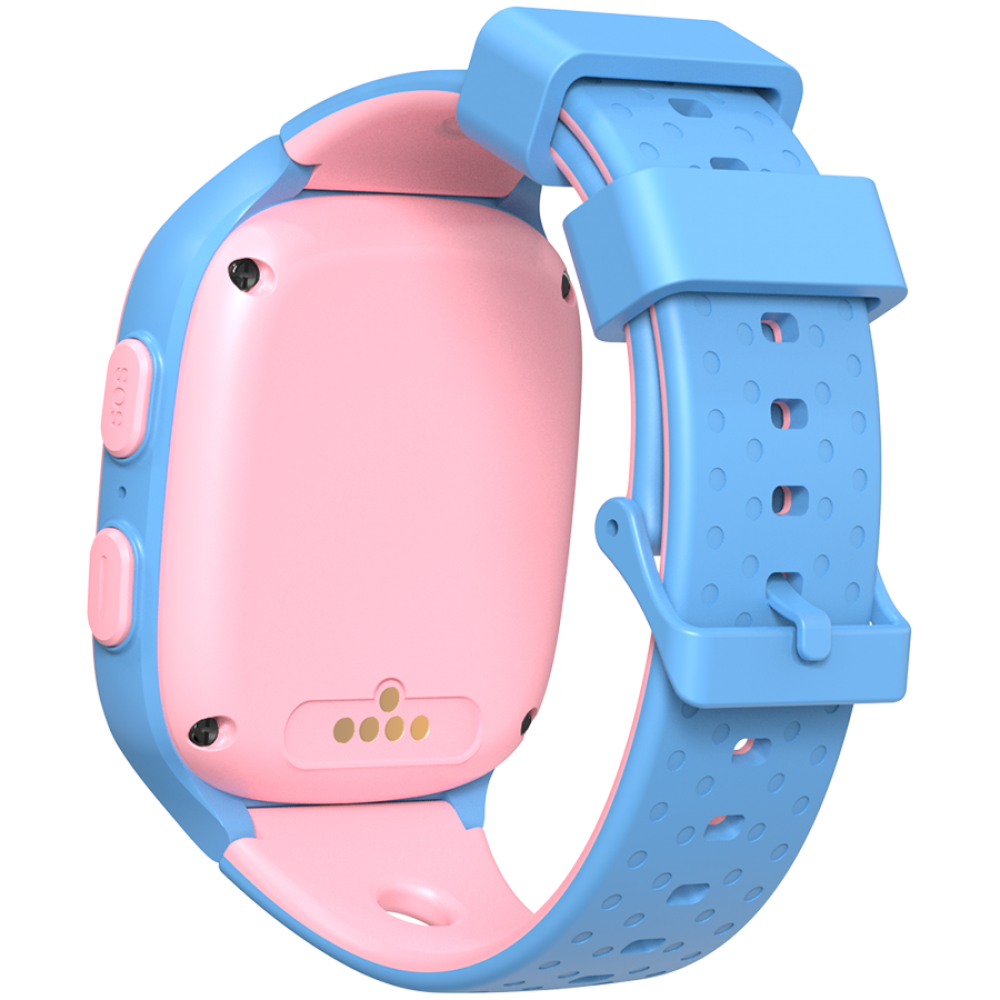Smartwatch für Kinder 4G eSIM GPS WiFi Canyon ZEFIR KW-49 blau-pink