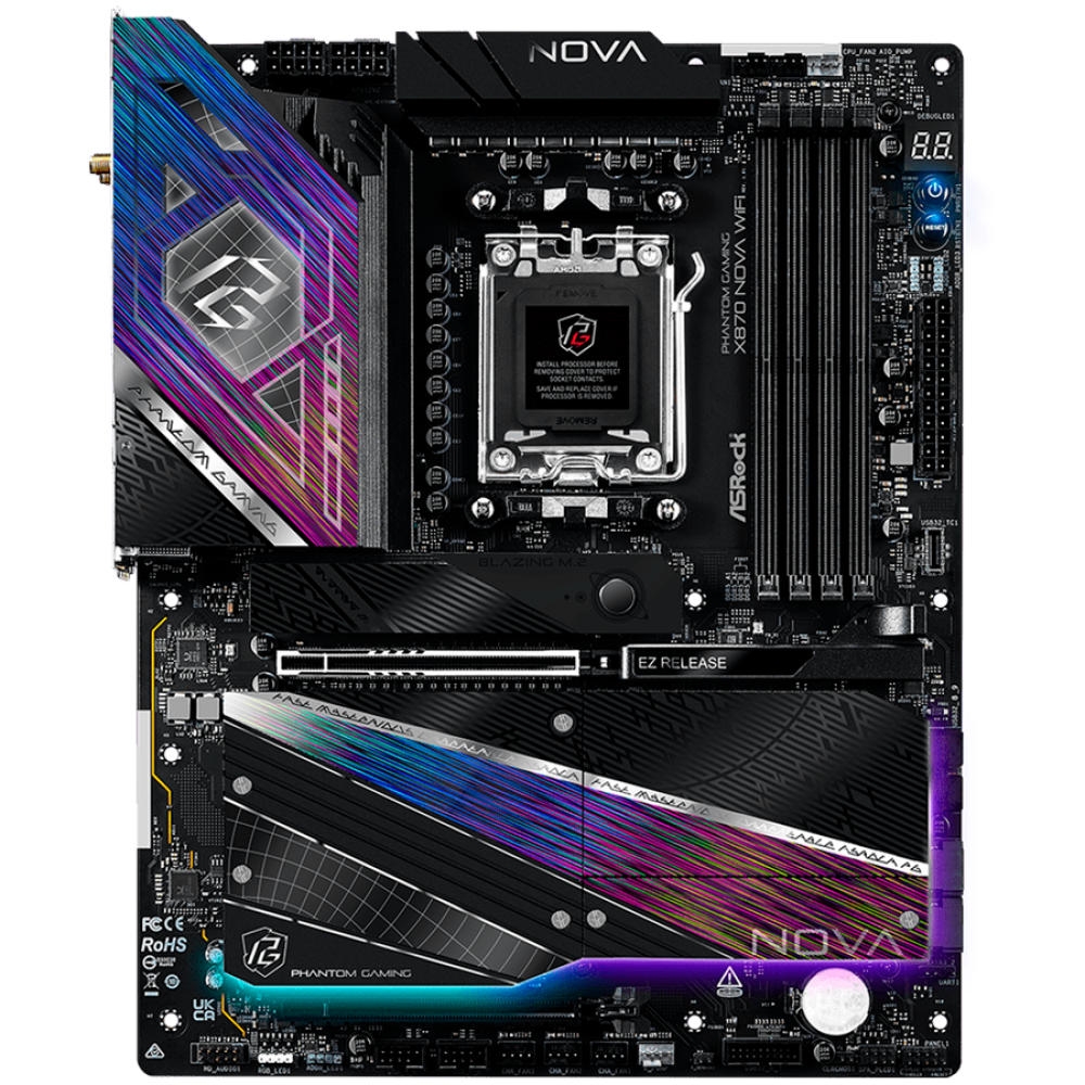 ASROCK X870 Nova WiFi Mainboard Sockel AM5 ATX