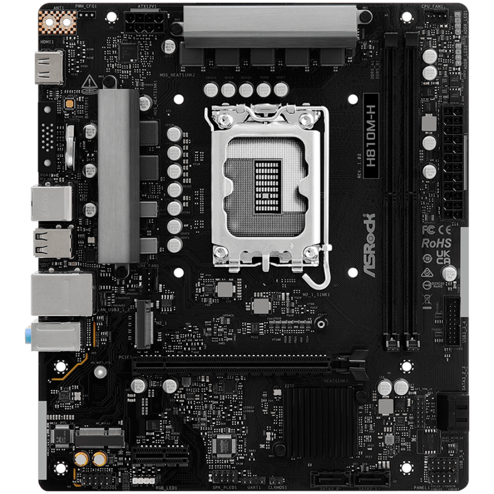 ASROCK H810M H Mikro-ATX DDR5 128 GB Motherboard