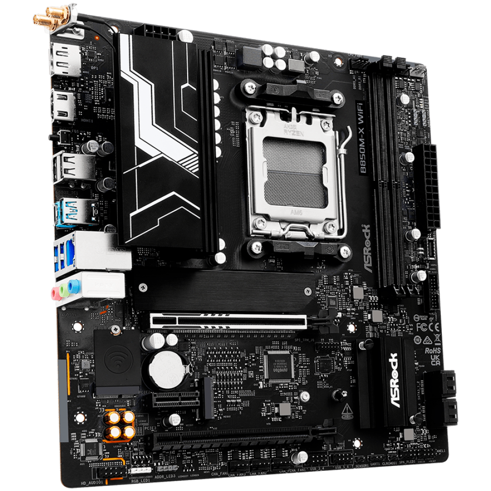 ASROCK B850M X WIFI R2.0 Micro ATX Mainboard mit Wi-Fi 6E