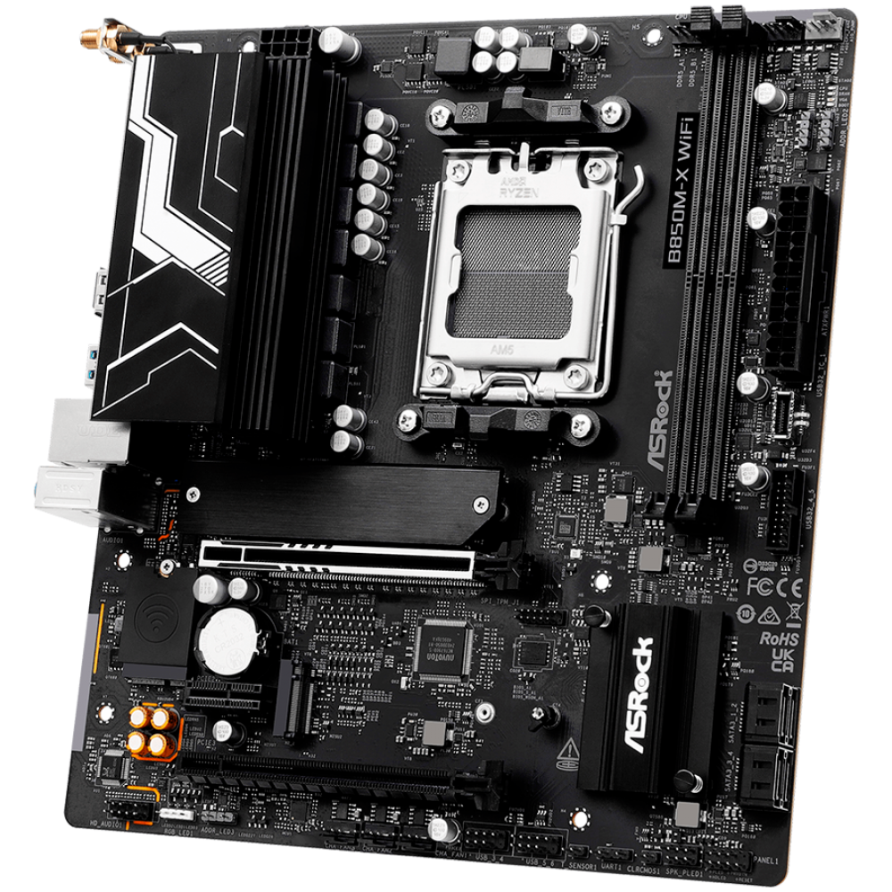 ASROCK B850M X WIFI R2.0 Micro ATX Mainboard mit Wi-Fi 6E