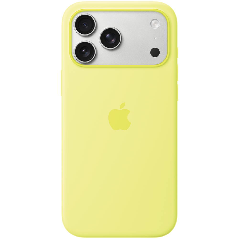 Etui silikonowe do iPhone 17 Pro Max z MagSafe Neon Żółty, A3560