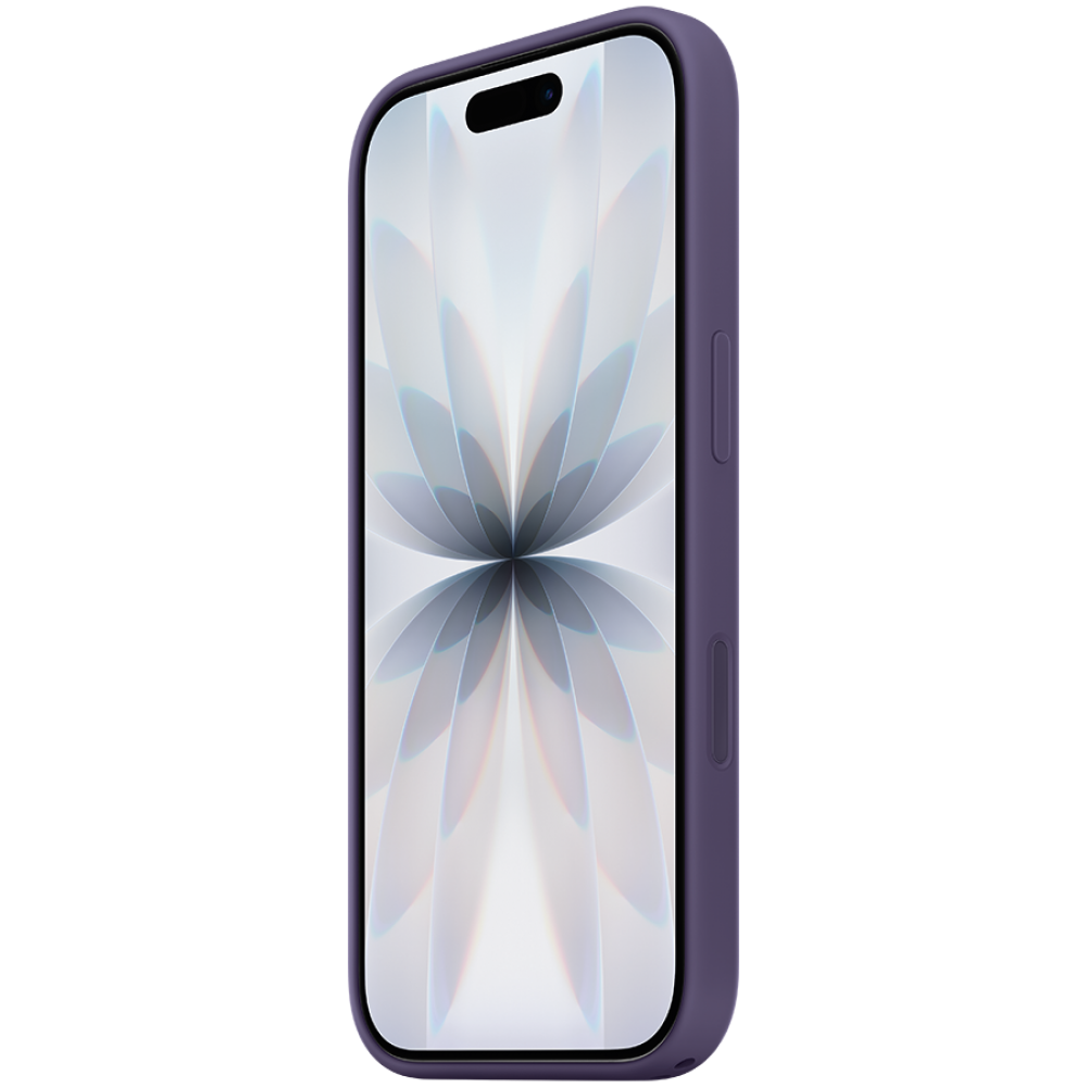 Etui silikonowe MagSafe do iPhone 17, kolor Purple Fog, model A3558
