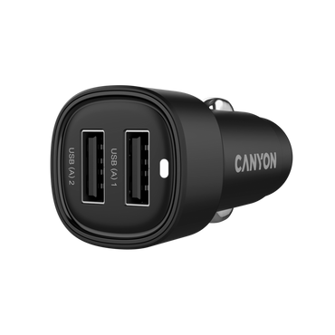 CANYON OnDrive 24W 2xUSB A Car Charger black