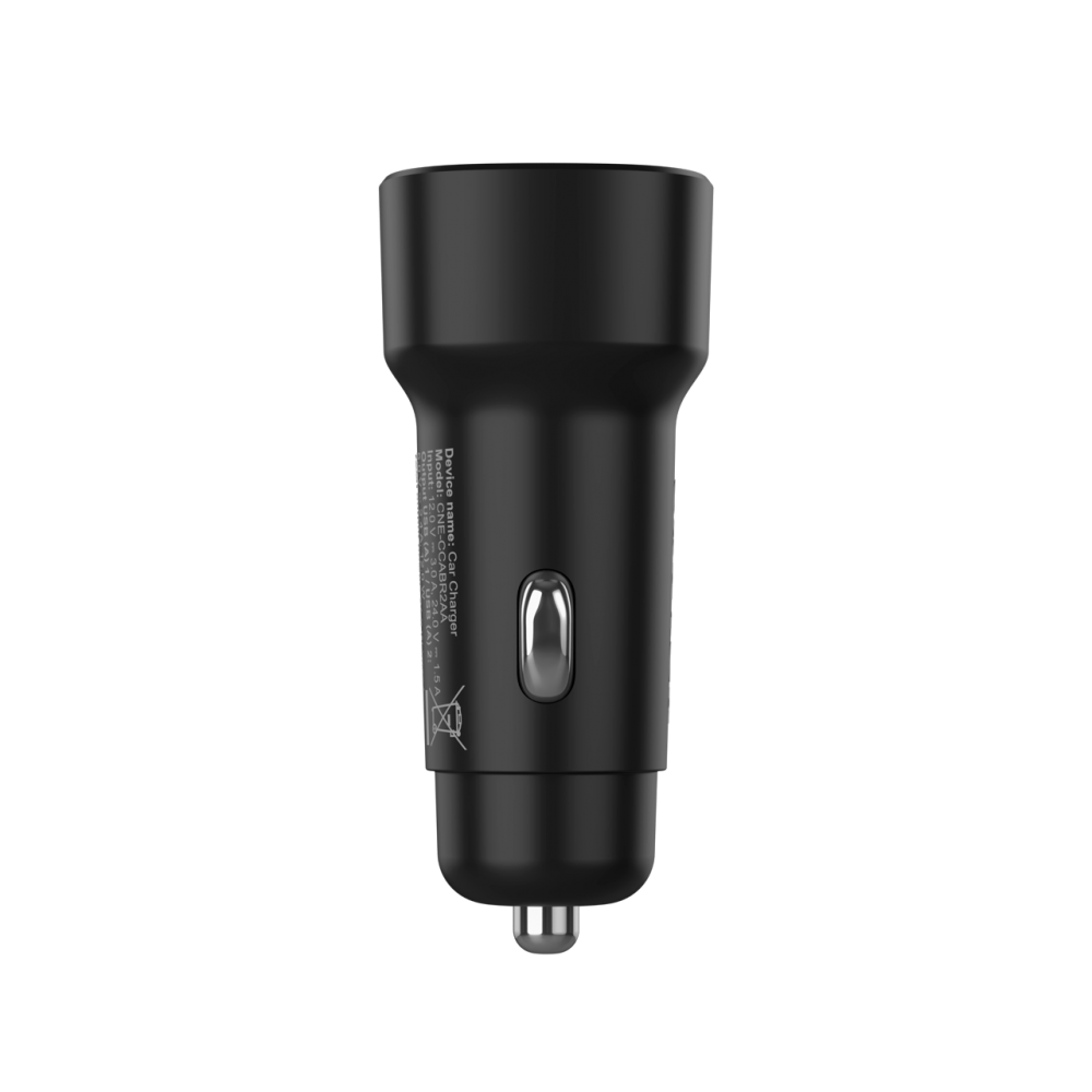 CANYON Ładowarka samochodowa OnDrive 24W 2xUSB A czarna