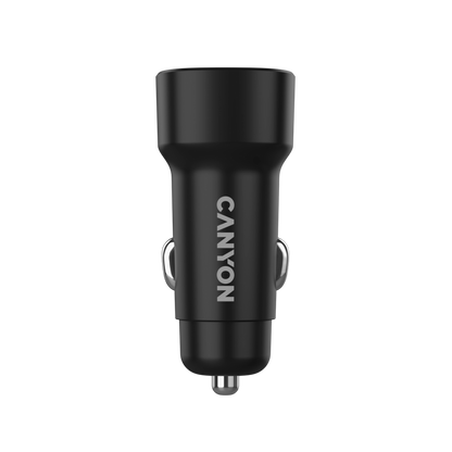 CANYON Ładowarka samochodowa OnDrive 24W 2xUSB A czarna