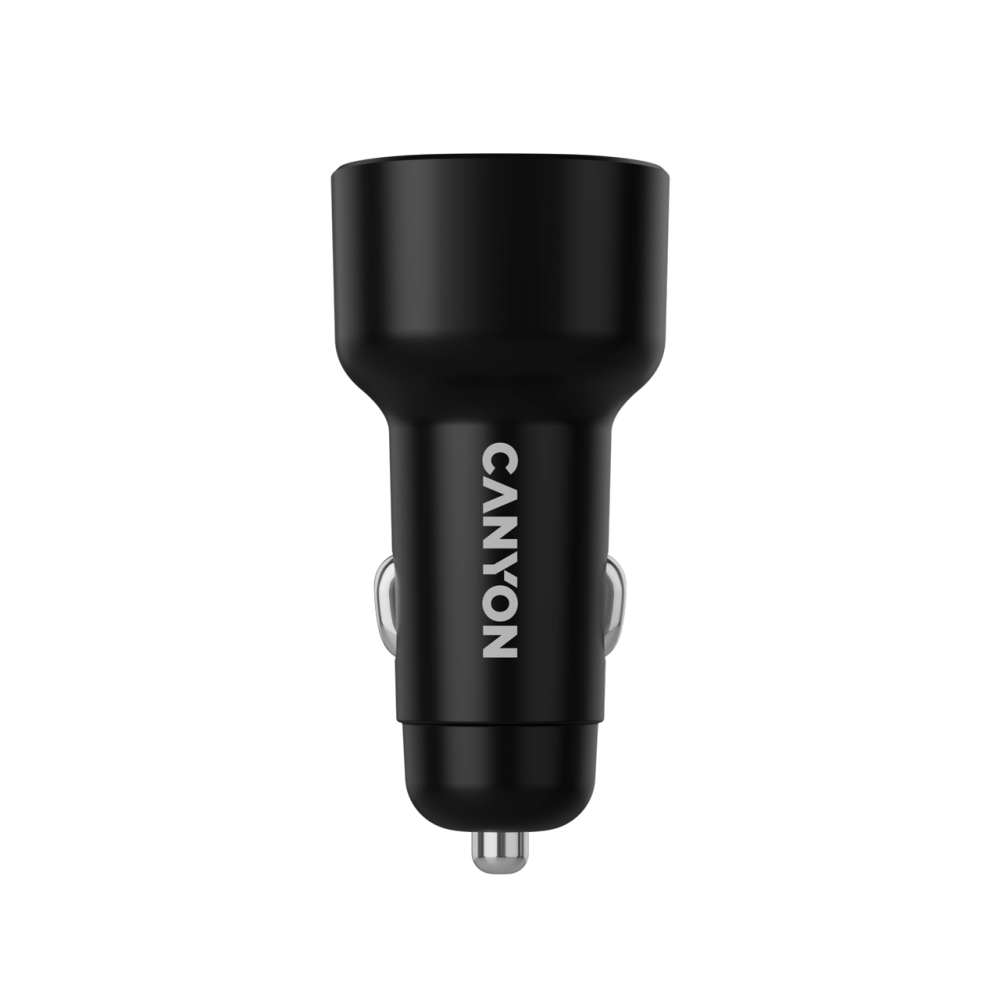 CANYON Ładowarka samochodowa OnDrive 60 PD 60W 2xUSB C czarna