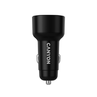 CANYON Ładowarka samochodowa OnDrive 60 PD 60W 2xUSB C czarna