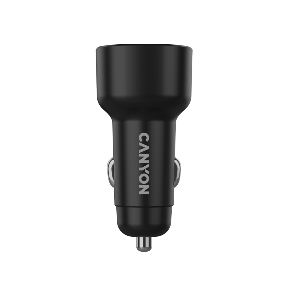 CANYON Ładowarka samochodowa OnDrive 48 PD 48W USB A USB C czarna