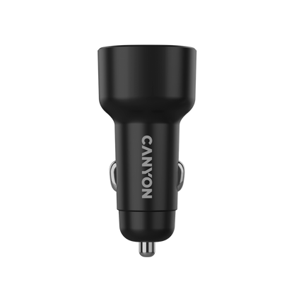 CANYON Ładowarka samochodowa OnDrive 48 PD 48W USB A USB C czarna