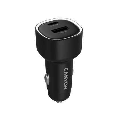 CANYON Ładowarka samochodowa OnDrive 85 PD 85W USB A USB C czarna