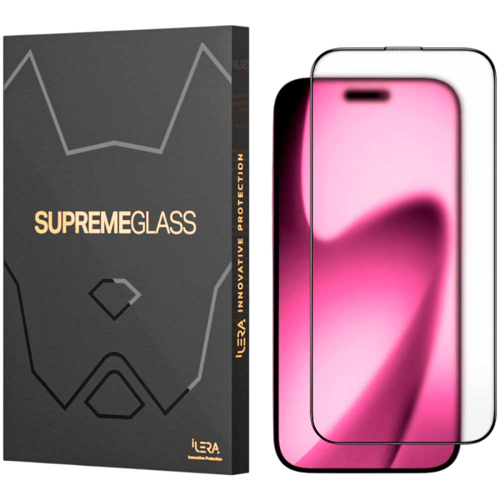 Szkło ochronne matowe iLera FrostedGlass 2.0 do iPhone czarne
