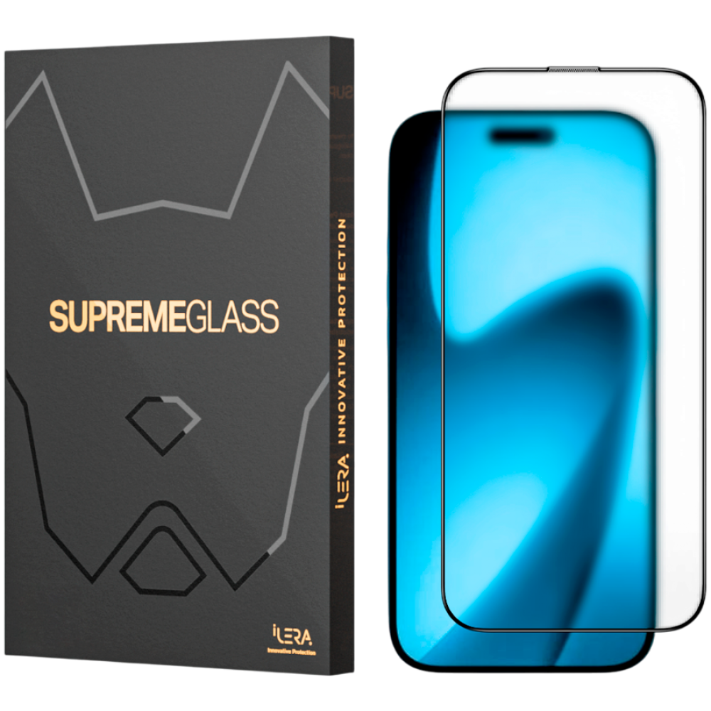 Szkło ochronne matowe iLera FrostedGlass 2.0 do iPhone czarne