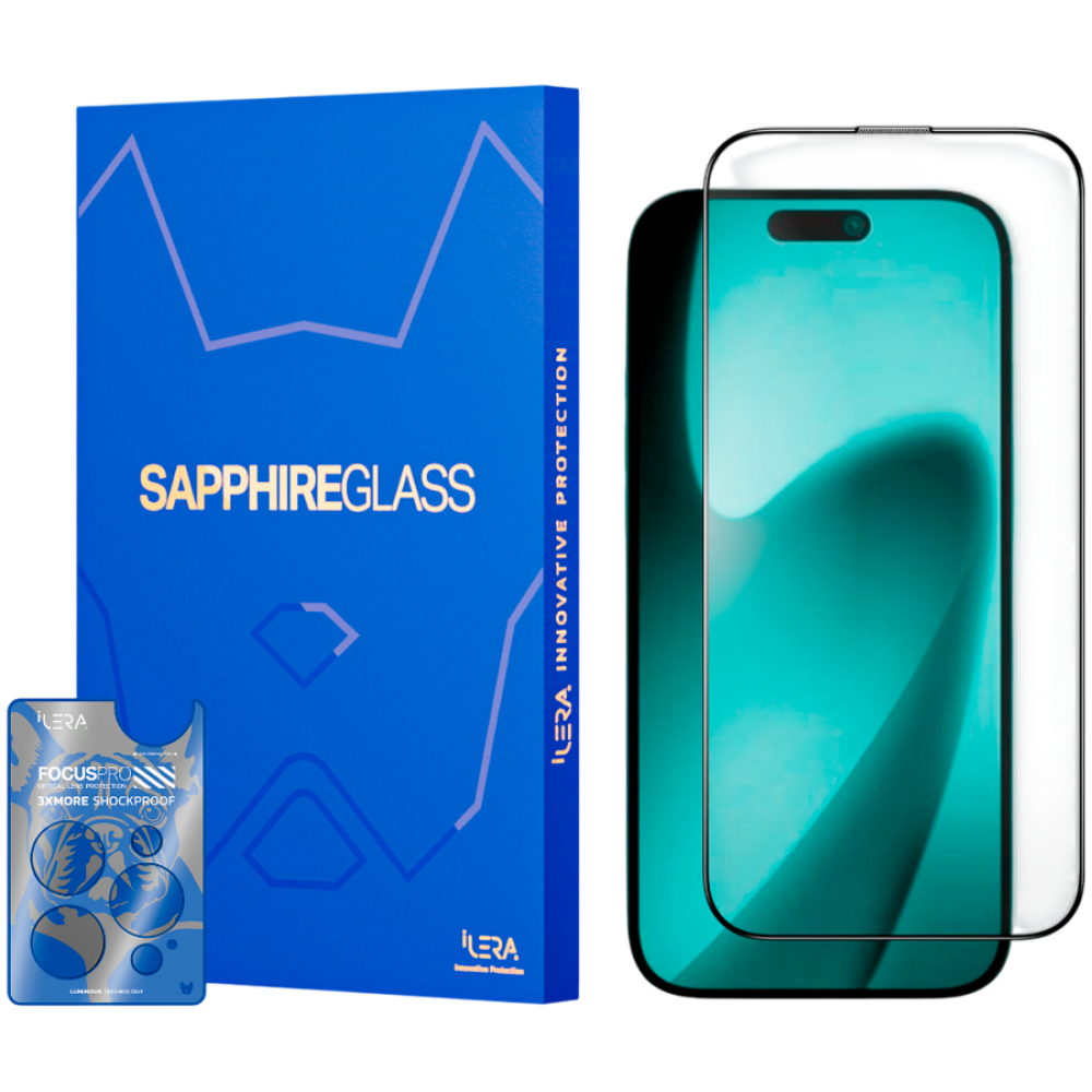 Szkło ochronne Sapphire Ultra iLera dla iPhone przezroczyste
