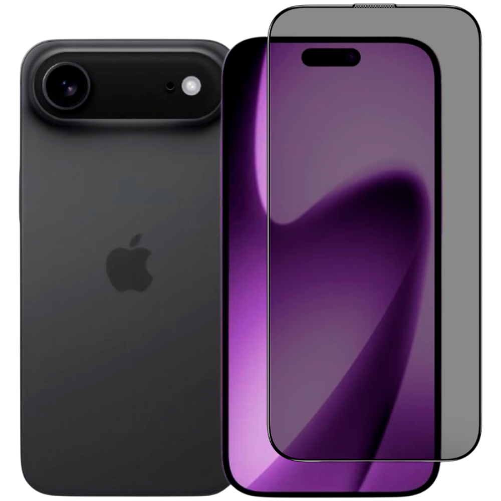 Szkło ochronne z prywatnością iLera DeLuxe Incognito dla iPhone czarne
