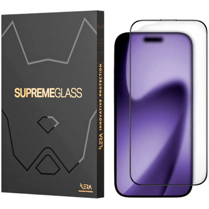 Szkło ochronne matowe iLera FrostedGlass 2.0 do iPhone czarne