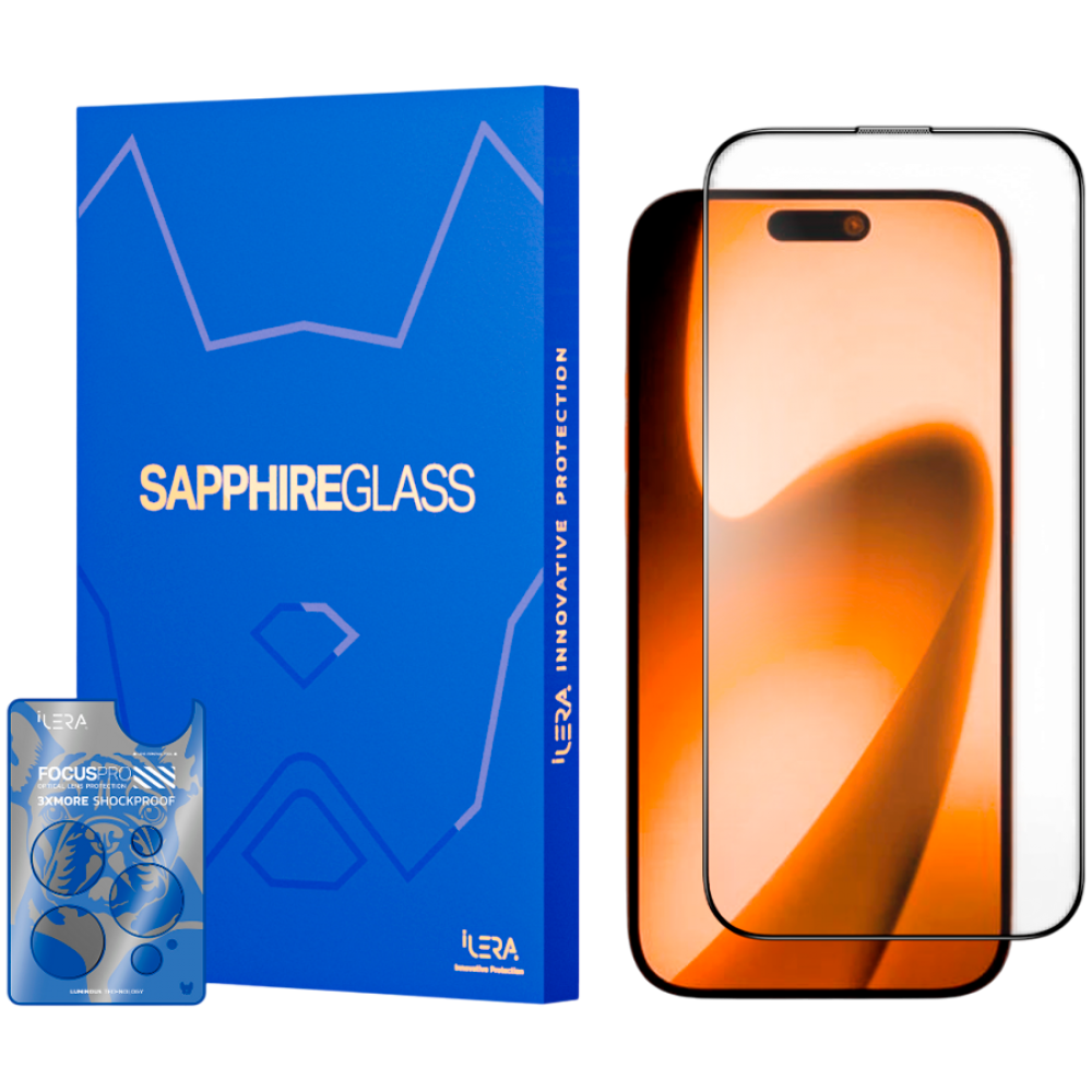 Szkło ochronne Sapphire Ultra iLera dla iPhone przezroczyste