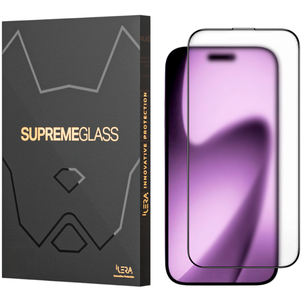Szkło ochronne matowe iLera FrostedGlass 2.0 do iPhone czarne