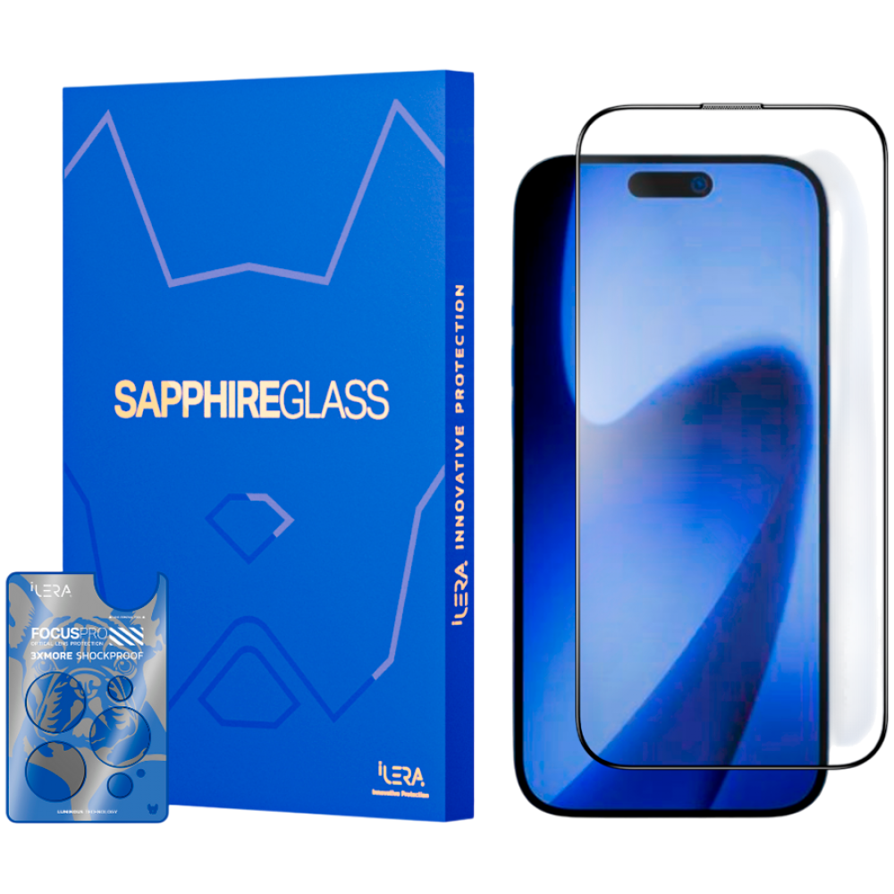 Szkło ochronne iLera Sapphire Ultra Glass 2.0 iPhone 17 Pro Max